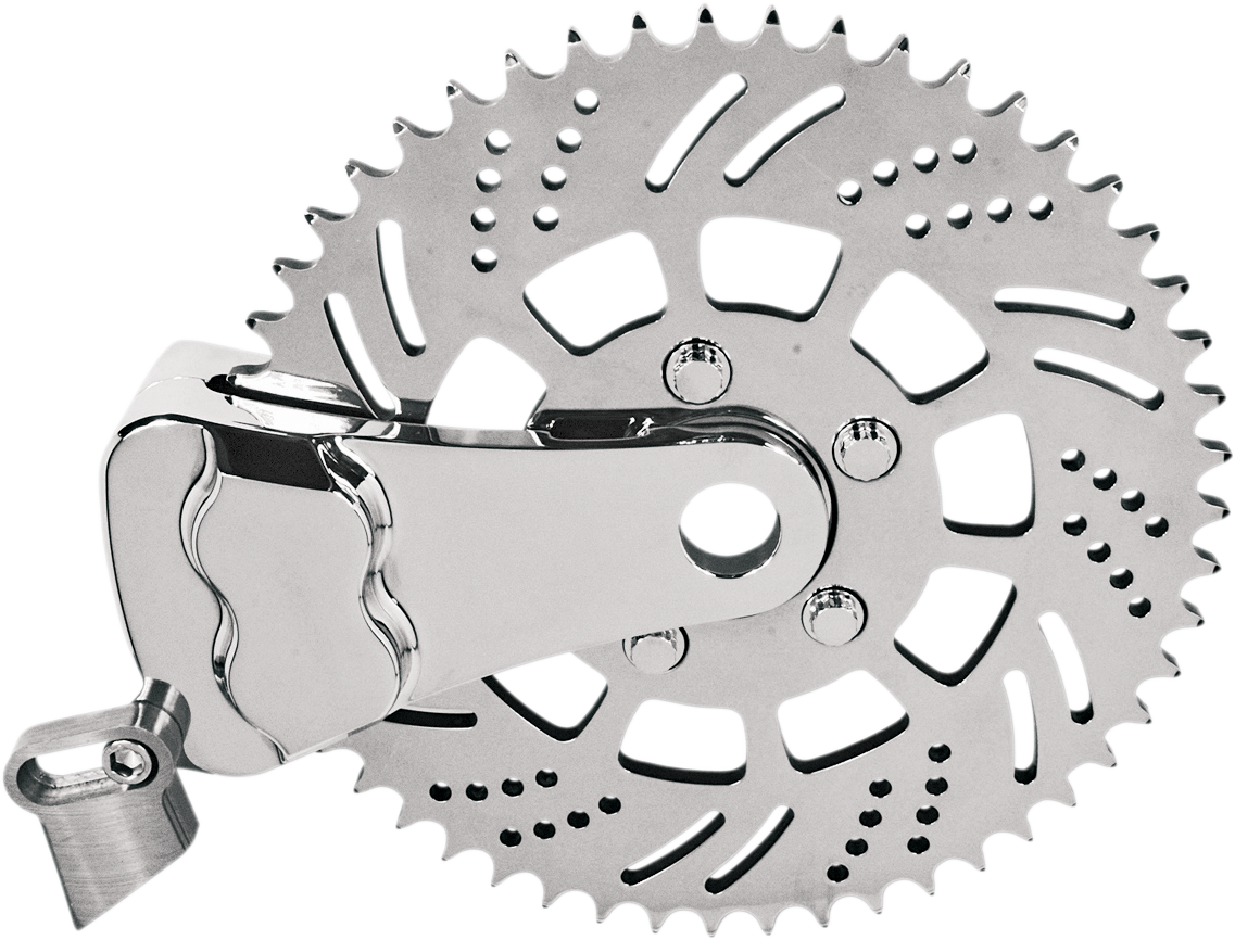 HAWG HALTERS Sprocket 4-Piston Brake Caliper Kit - Sprocket Brake Caliper / Left / Chrome 1210-0111