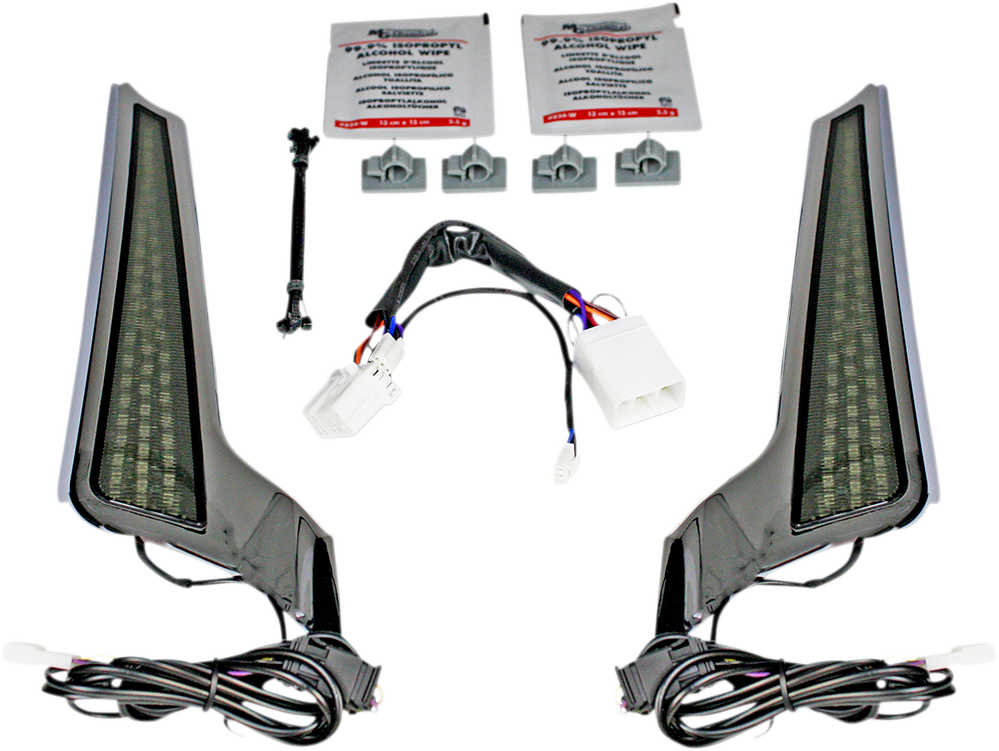 CUSTOM DYNAMICS Fascia LED Light Panels - Chrome/Smoke 2040-2521