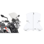 GIVI 7710DT Specific Screen for KTM 390 Adventure, KTM 790 Adventure, and KTM 790 Adventure R