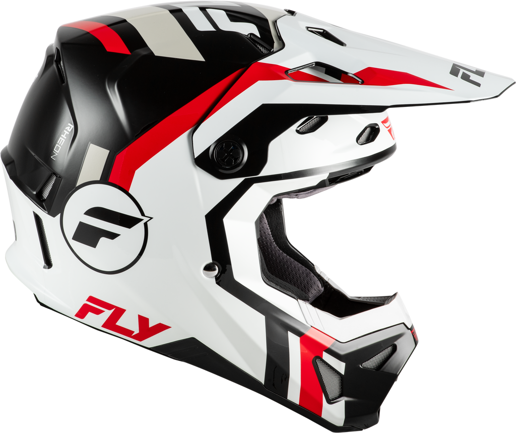 FLY Racing Formula CP Seal Helmet (2026) - White / Black / Red - View 16