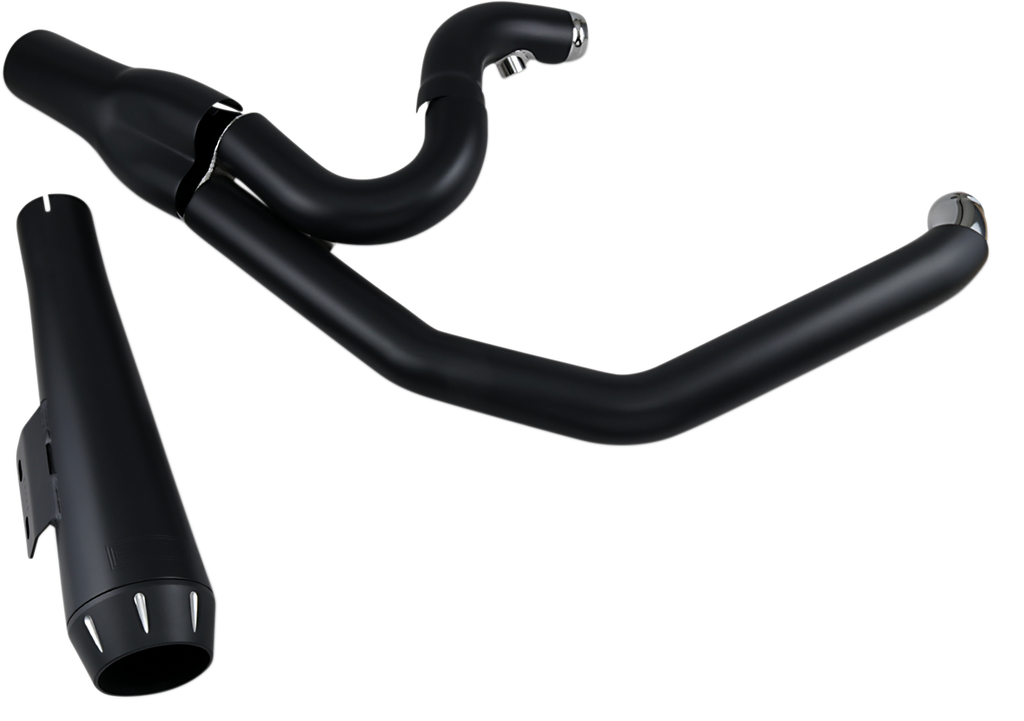 2:1 Exhaust - Black - Megaphone - Short - '91-'05 FXD