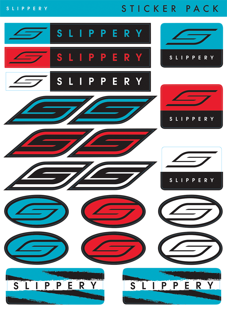 SLIPPERY Decals Sticker Pack - Slippery Decal / Sheet 4320-2453