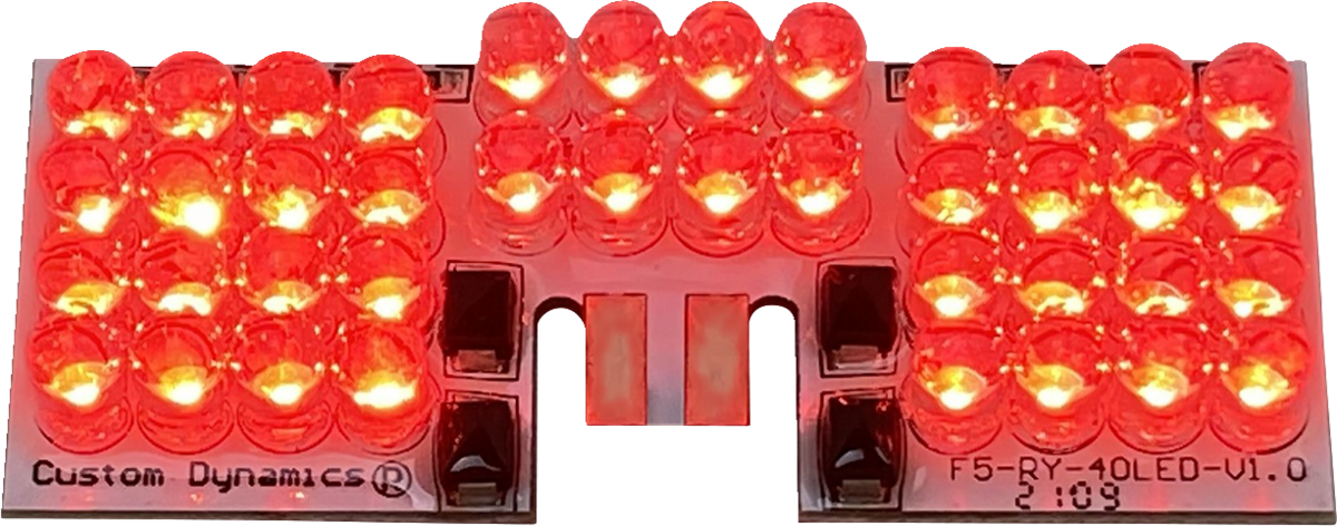 CUSTOM DYNAMICS LED Fender Tip Boards - Red Dual-Intensity 2060-0278