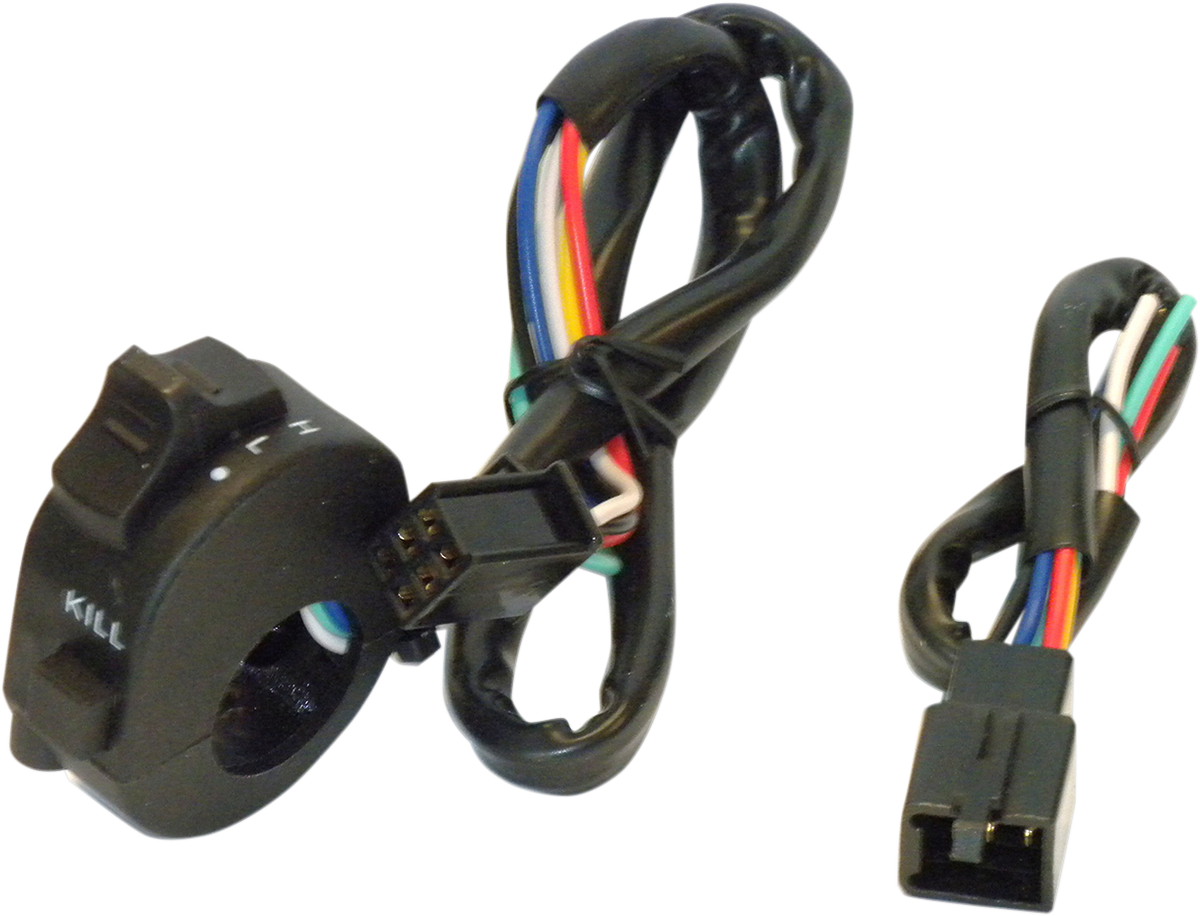 K&S TECHNOLOGIES Universal Headlight Switch with Kill Switch - 6 Pin / 7/8" Handlebars 2106-0244