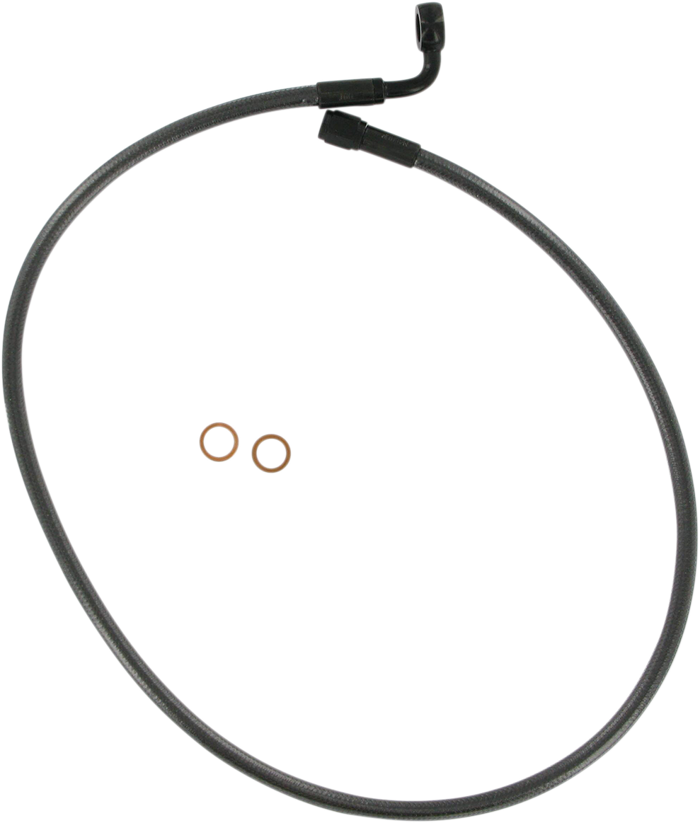 MAGNUM SHIELDING Alternate Length Designer Series Braided Non-ABS Front Upper Brake Line Kit