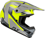 FLY Racing Kinetic Sync Helmet (2027) - Grey / Hi-Viz - View 14