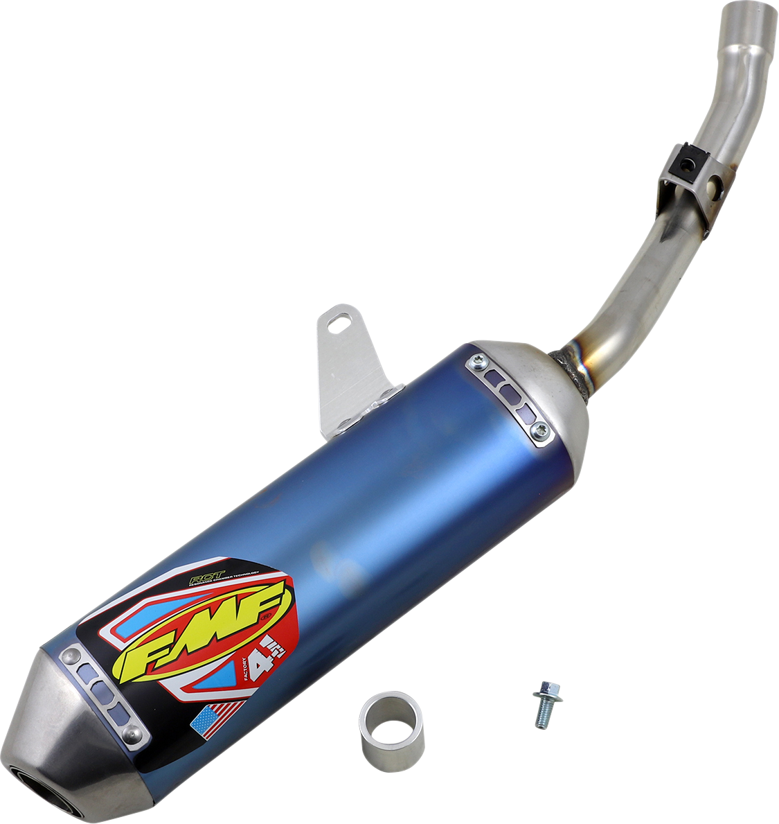 FMF Racing Kawasaki KLX140 2008-2020; Kawasaki KLX140F 2021; Kawasaki KLX140G 2017-2020; Kawasaki KLX140R F / KLX140R L 2022-2026 KAW KLX140/L/G'08-26 S/S ANO TI MINI Factory 4.1 Slip-On MFLR 042383