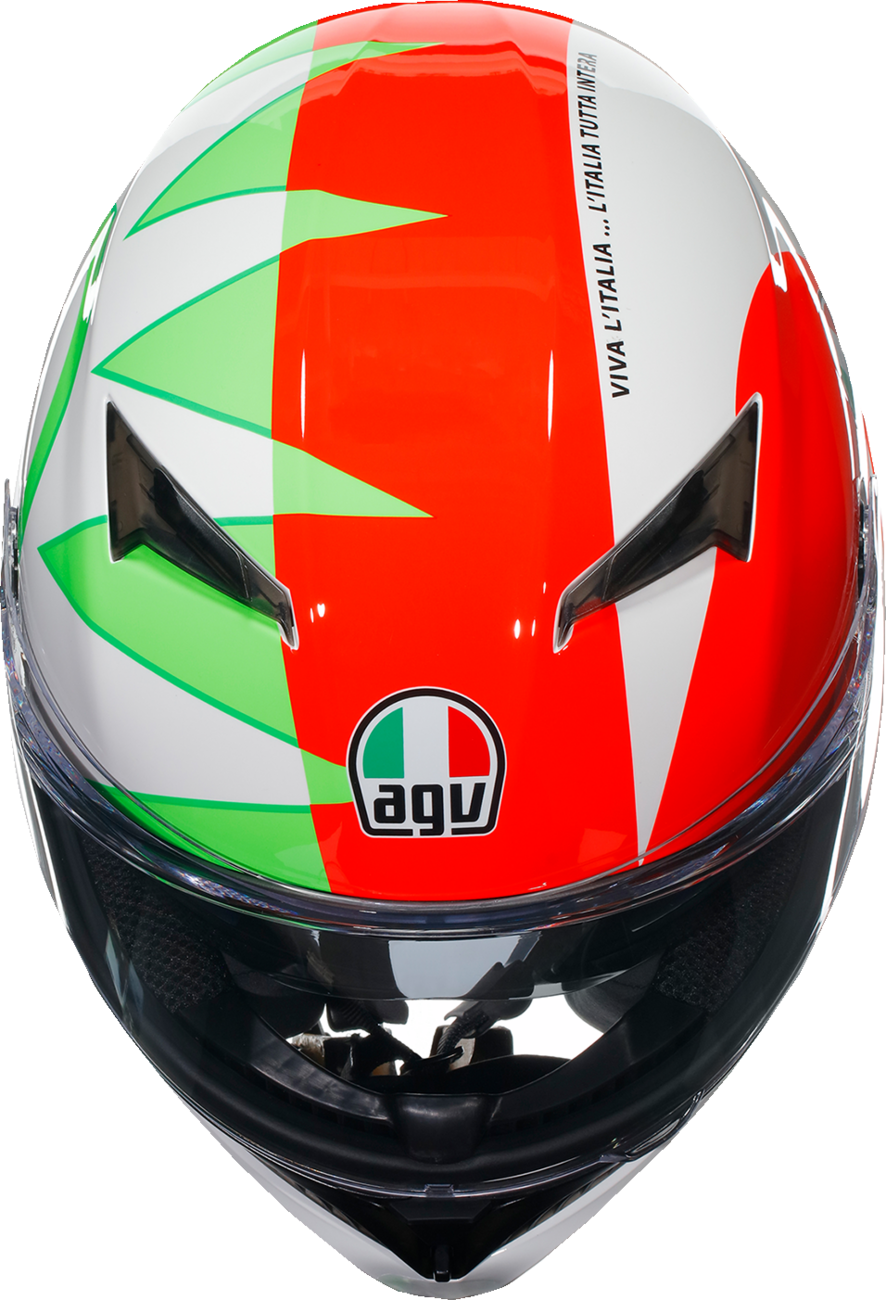 010115482 AGV K3 Rossi Mugello 2018 Helmet