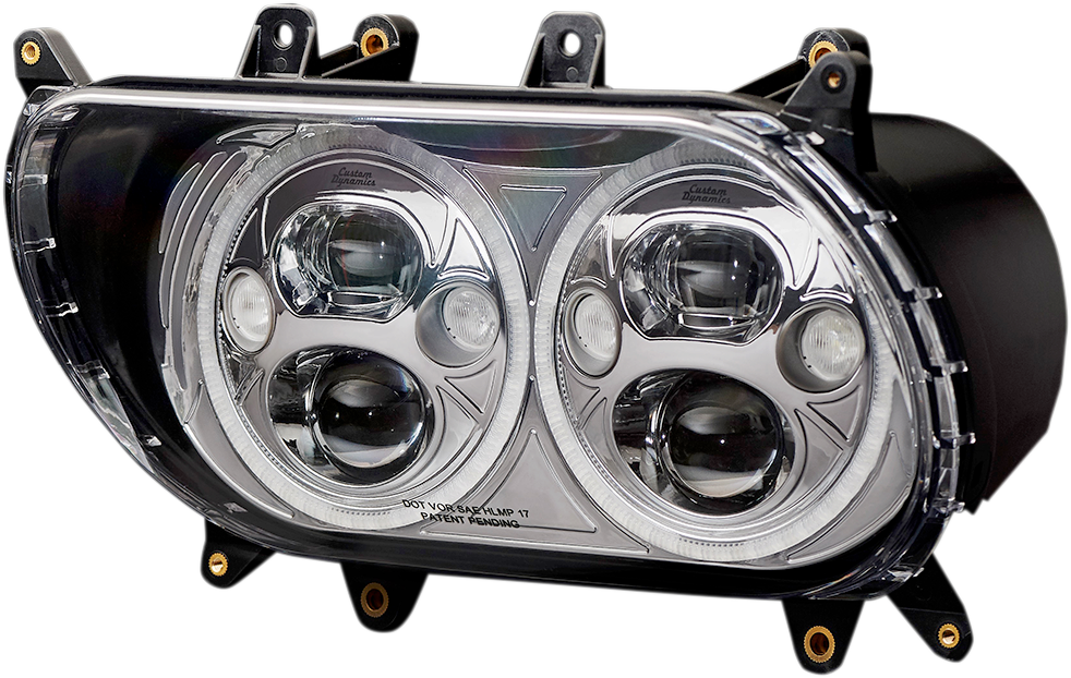 CUSTOM DYNAMICS Headlight - Chrome / FLTR 2001-1545