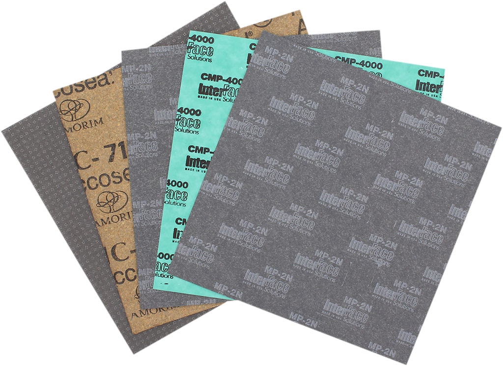 VERTEX Universal Gasket Sheet - Universal Exhaust Gasket Sheet / 6" x 6" / 5 Sheets 0934-6887