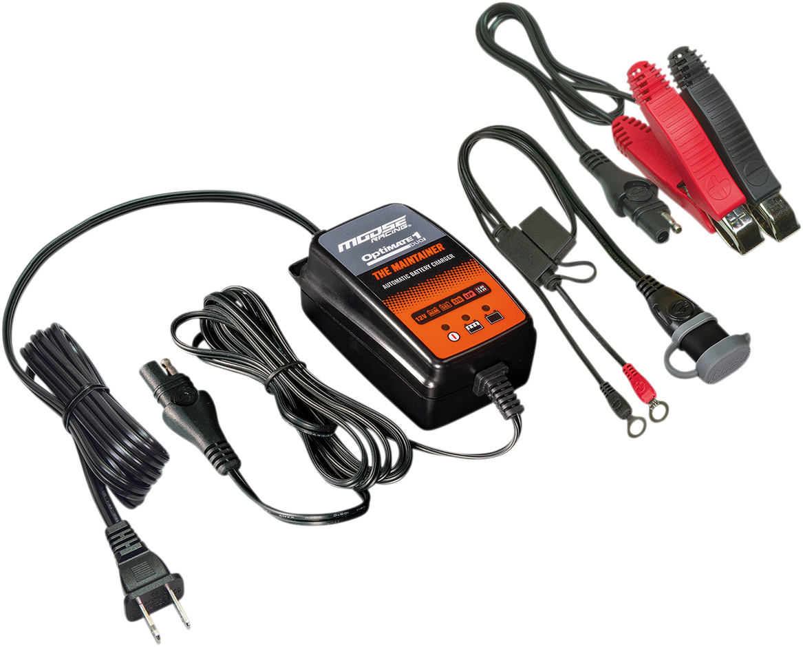 MOOSE OFFROAD Optimate 1 DUO Battery Charger/Maintainer - 3807-0502
