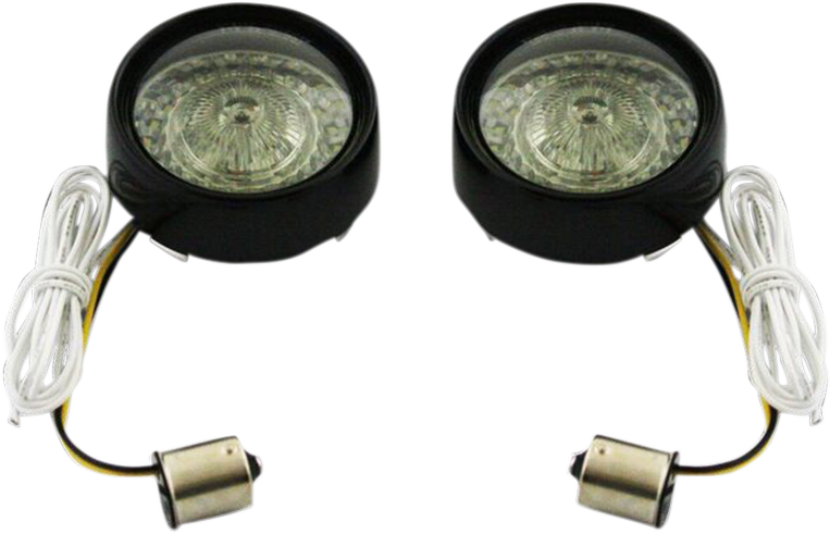 CUSTOM DYNAMICS Bullet Turn Signal - 1156 / Gloss Black / Smoke Lens 2020-1588