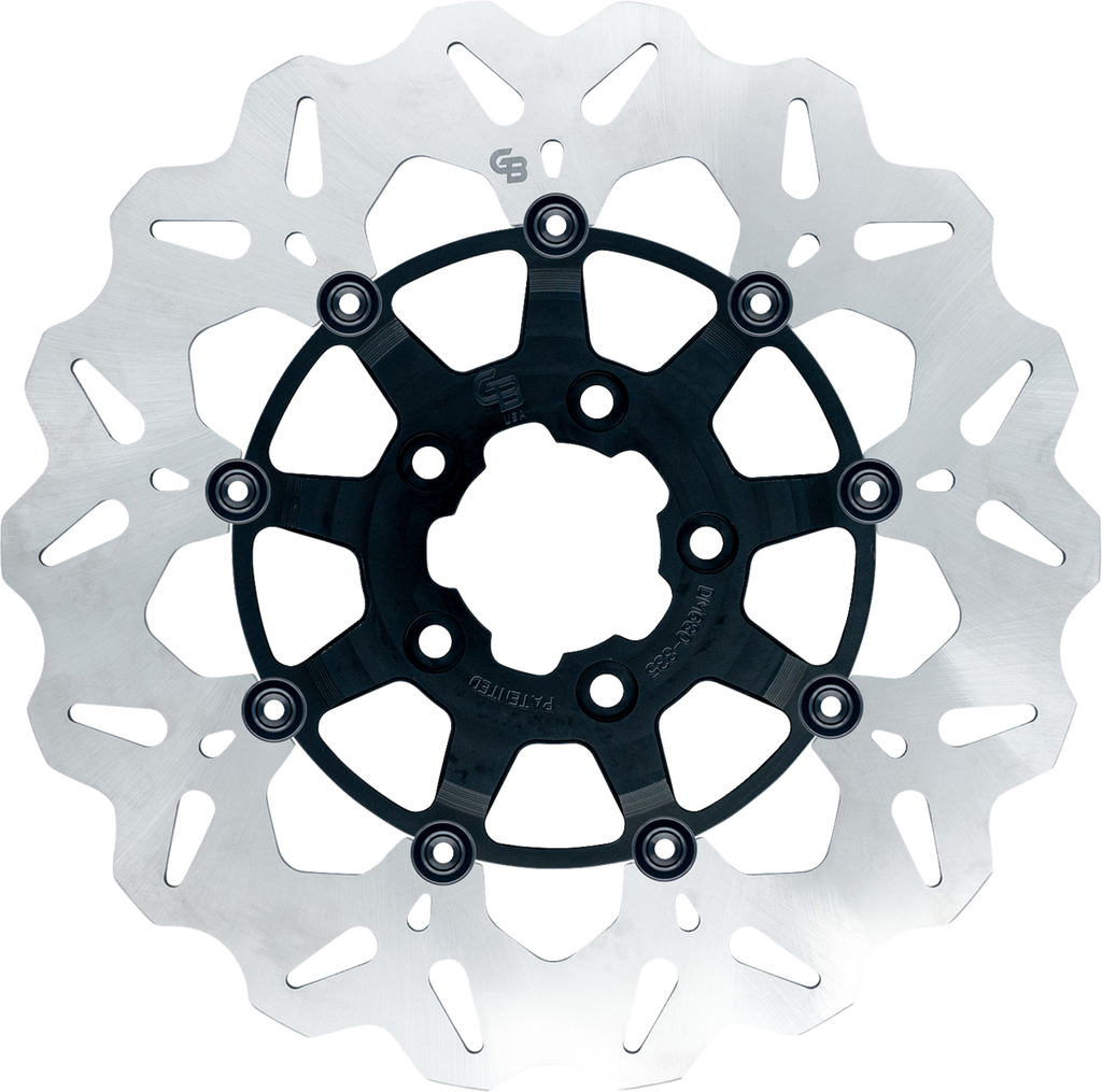 GBRAKES Wave® Brake Rotors - Brake Rotor / Front / Black 1710-4923