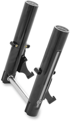 PERFORMANCE MACHINE (PM) Fork Leg Kit — Black/Contrast Cut™ - Fork Leg Kit / Black / Lower / Dual Disc / Contrast Cut / '14-'20 FL 0403-0107