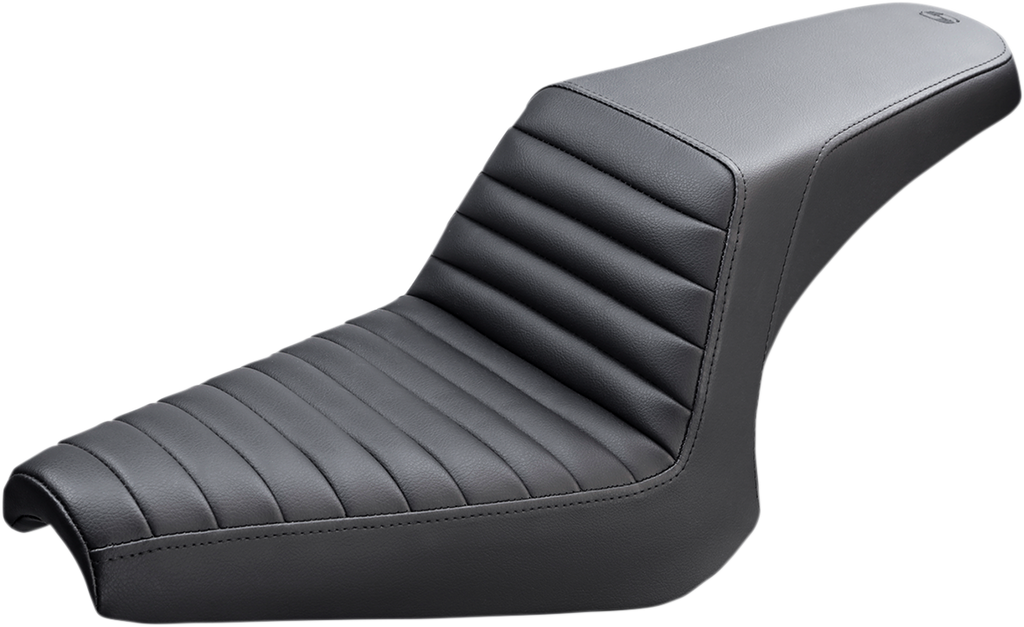 SADDLEMEN Step-Up Seat — Front Lattice Stitch - Step-Up Seat / Driver Lattice Stitch / Black / Indian Scout '25 0810-2438