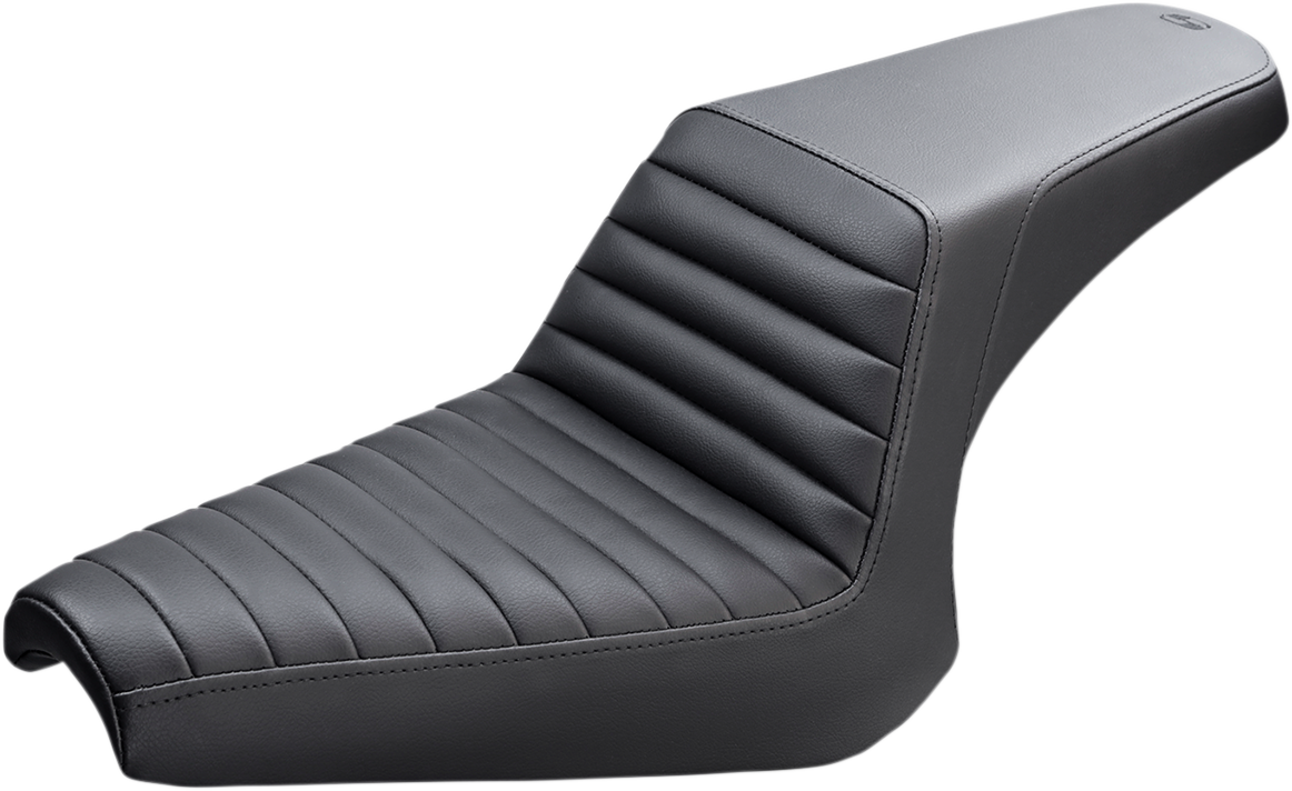 SADDLEMEN Step-Up Seat — Front Lattice Stitch - Step-Up Seat / Driver Lattice Stitch / Black / Indian Scout '25 0810-2438
