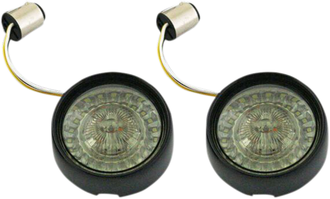 CUSTOM DYNAMICS Bullet Turn Signal - 1157 / Gloss Black / Smoke Lens 2020-1590