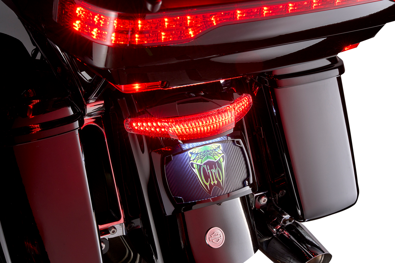 CIRO Taillight/License Plate Mount - Smoke Lens / Black 2010-1508