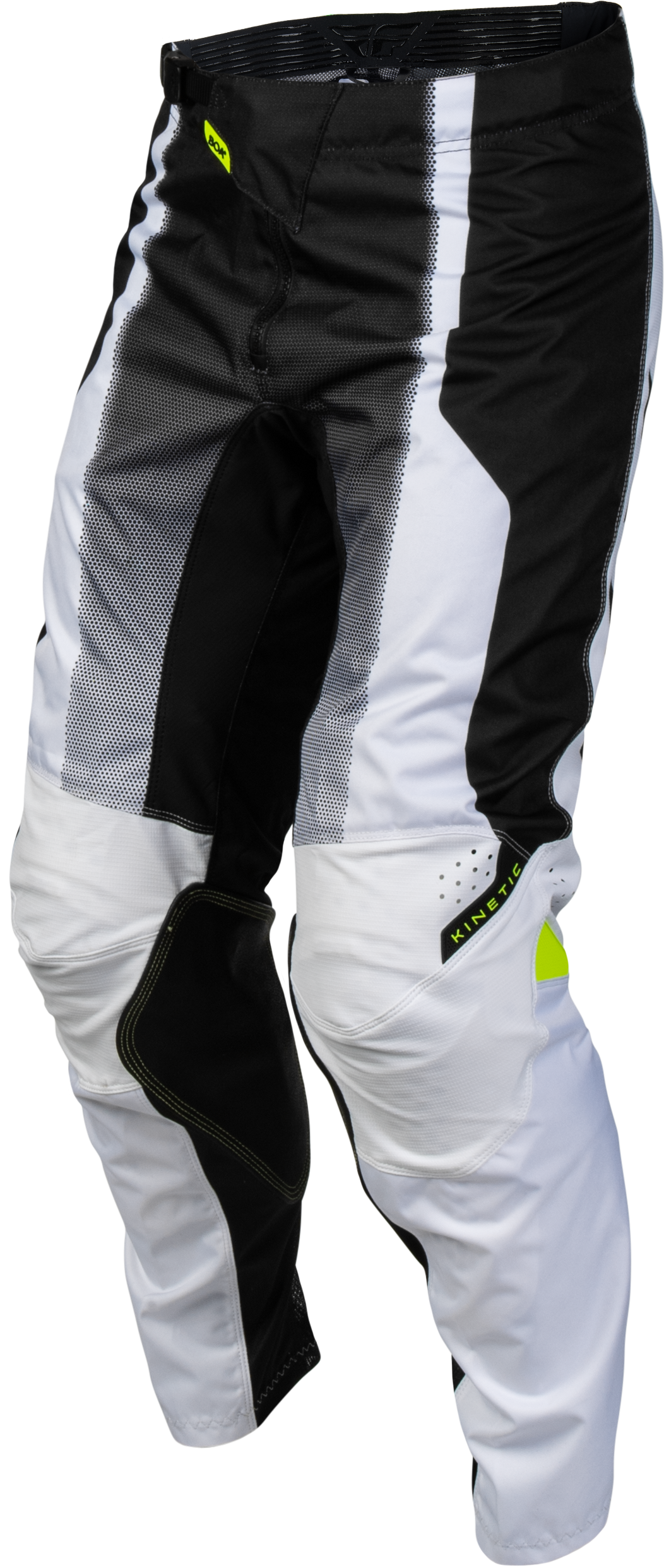 FLY Racing Kinetic Fade Pants (2027) - White / Black / Hi-Viz - View 16