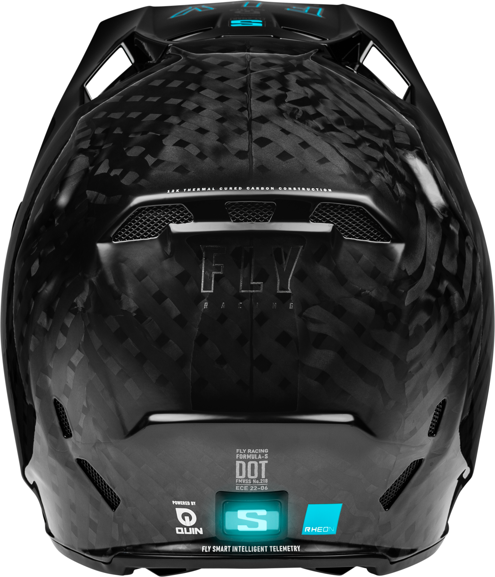 FLY Racing Formula S Carbon Helmet - Black - View 2