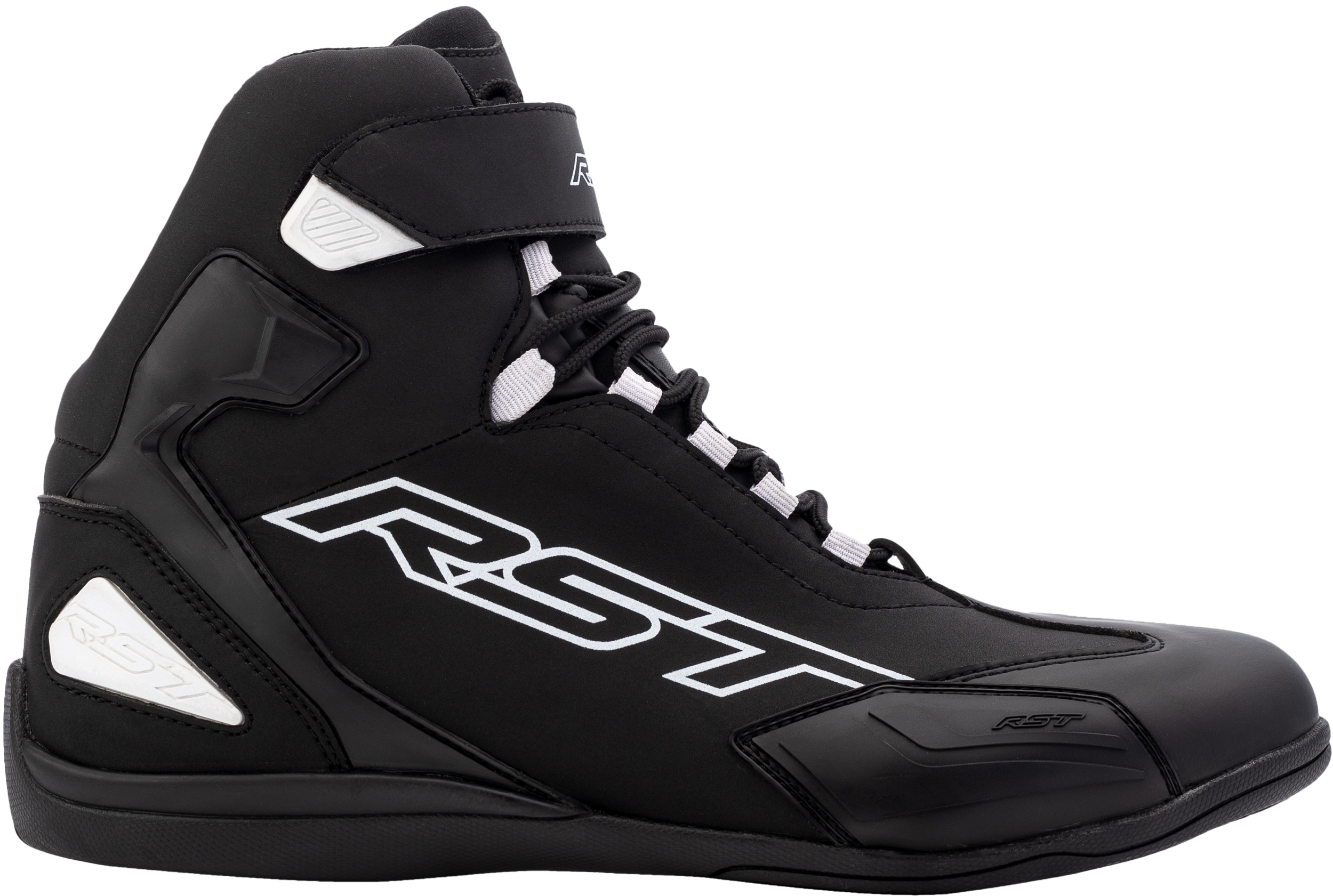 RST Sabre Moto Shoe Men's CE Boot - Black / Black / White - View 1