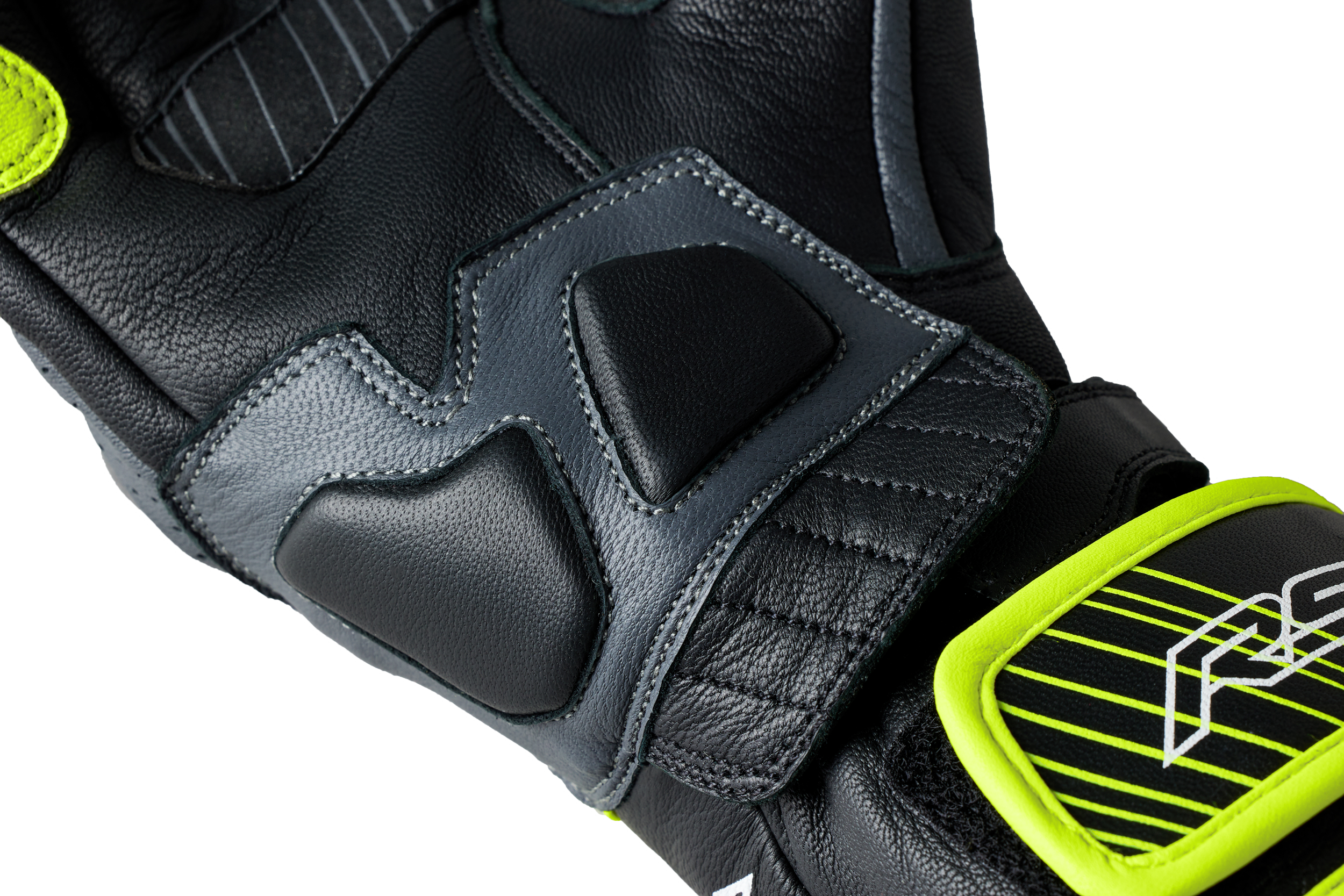 RST Fulcrum CE Men's Glove - Grey / Fluorescent Yellow / Black - View 12