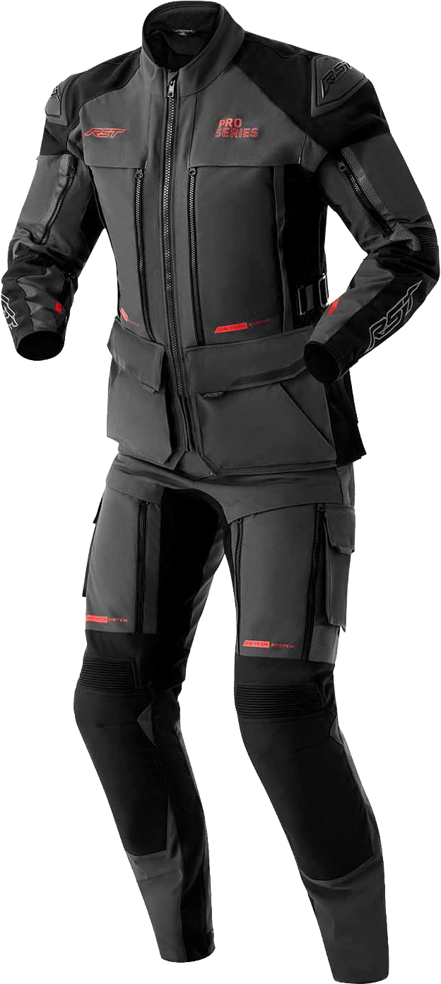 RST Pro Series Adventure-X CE Men's Textile Jacket - Grey / Black - View 6