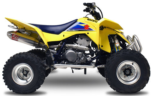 Yoshimura Suzuki/kawasaki LTZ400 03-14 RS-2 Stainless Slip-On Exhaust, w/ Aluminum Muffler