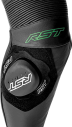 RST S1 D3O Leather Suit - Black / Grey / Fluorescent Green - View 22