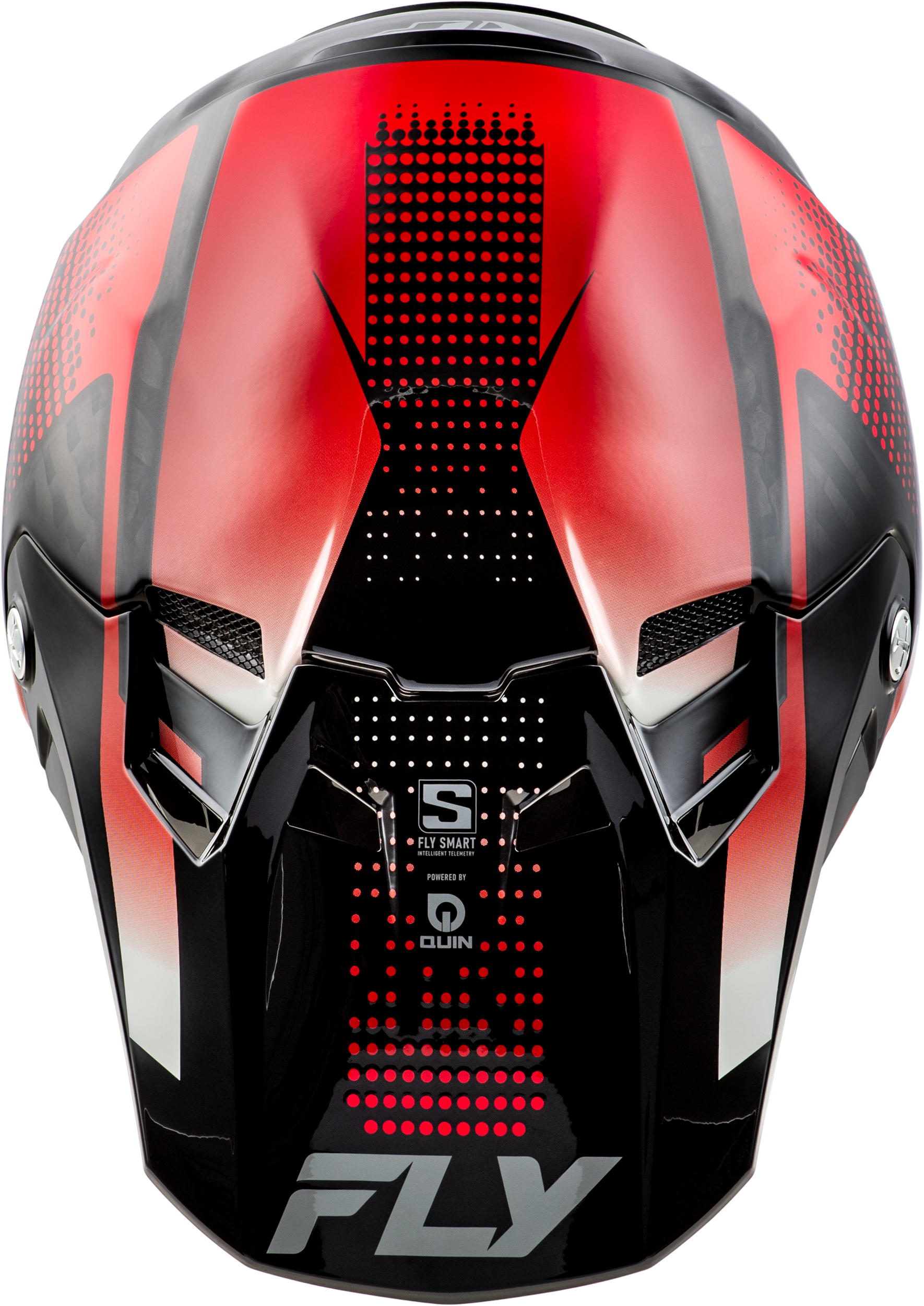FLY Racing Formula S Carbon Protocol Helmet - Black Carbon / Red - View 19