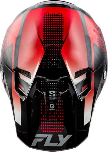 FLY Racing Formula S Carbon Protocol Helmet - Black Carbon / Red - View 23
