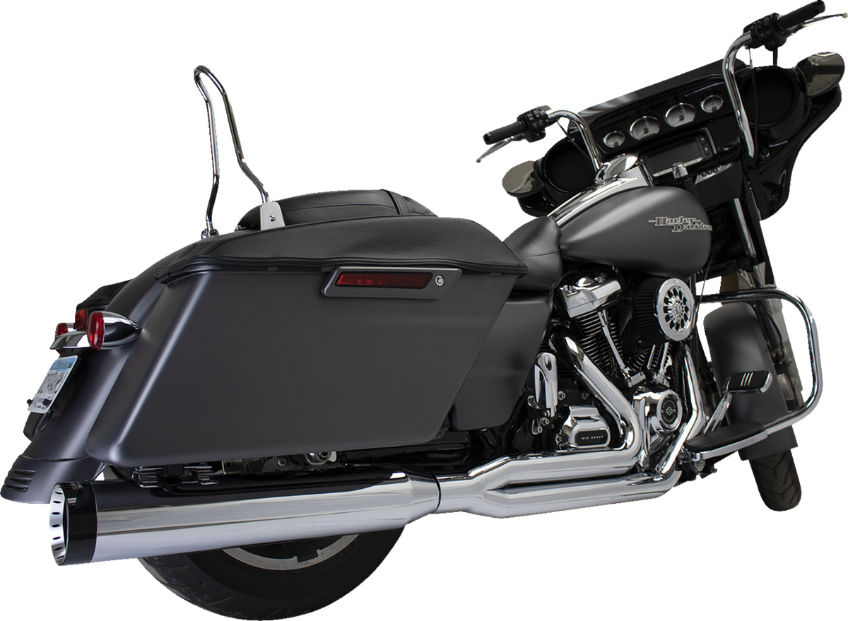 Khrome Werks 2-into-1 Outlaw Exhaust System - Black - No End Cap Included 200775