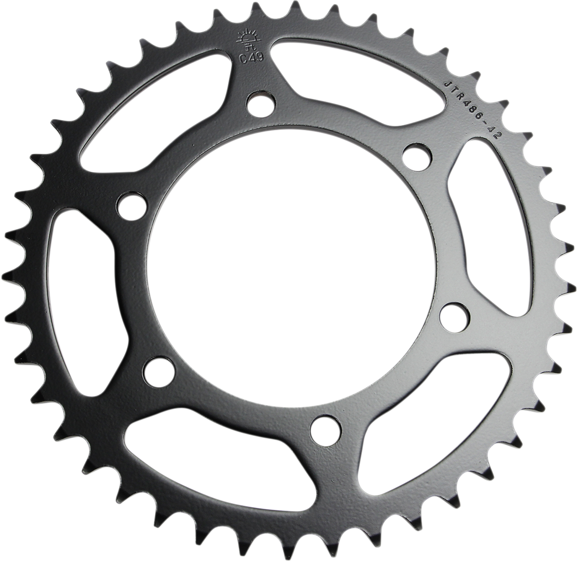 JT SPROCKETS Steel Rear Sprocket - Sprocket / Rear / Kawasaki/Yamaha / 42-Tooth JTR486-42