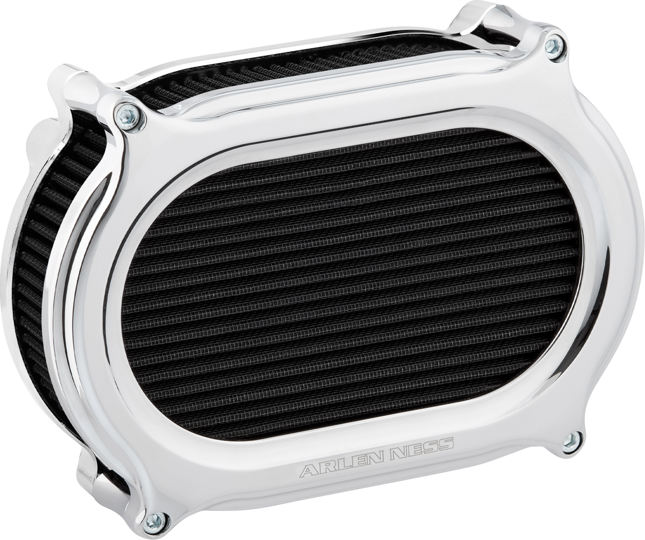 ARLEN NESS Stage 2 Oval Air Cleaner Kit - Chrome 1010-3371