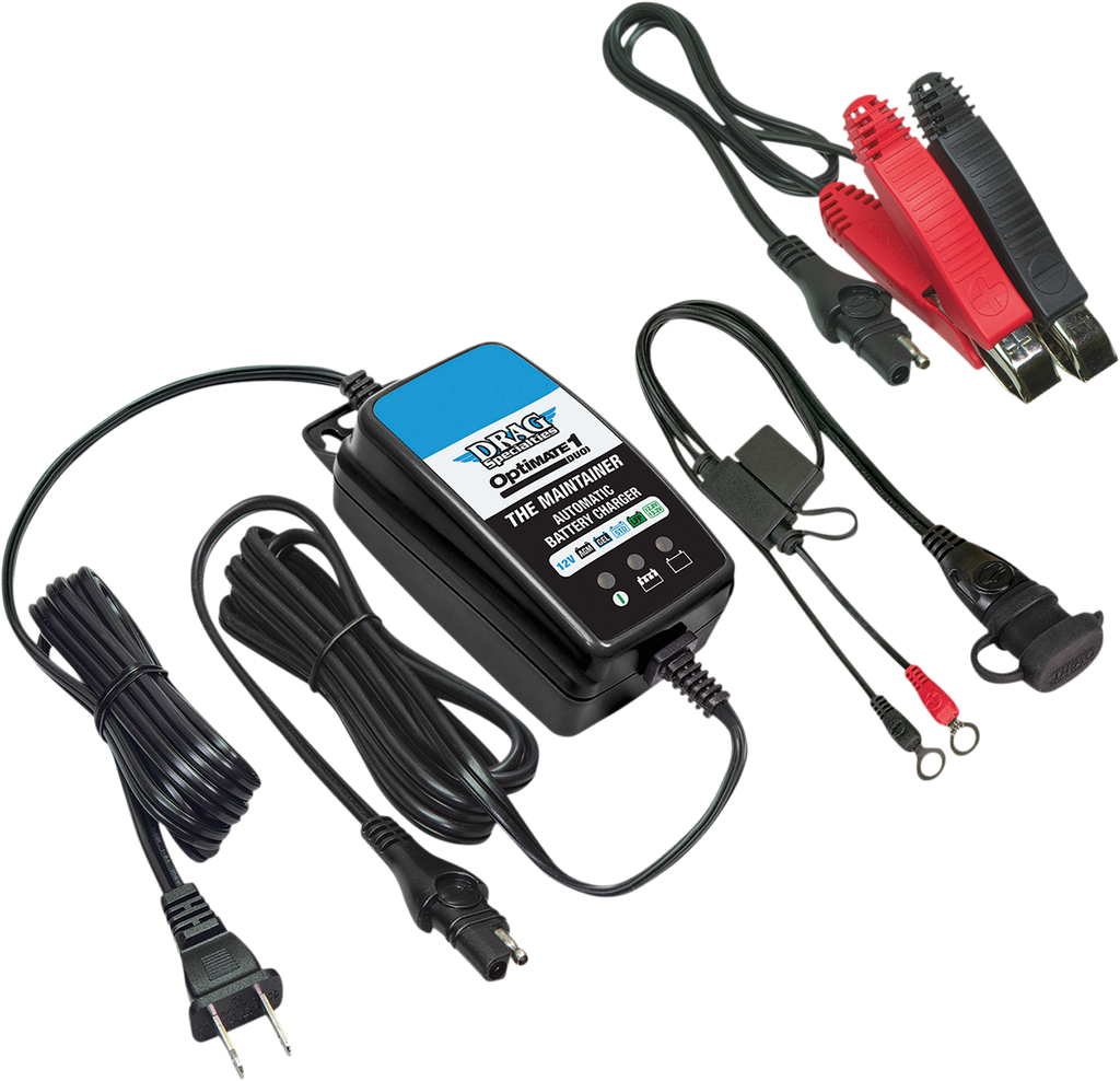 TECMATE OptiMate™ 1 Duo Global Battery Charger and Maintainer - Drag Specialties Battery Maintainer / Optimate™ 1 Duo/Battery / Global 3807-0544