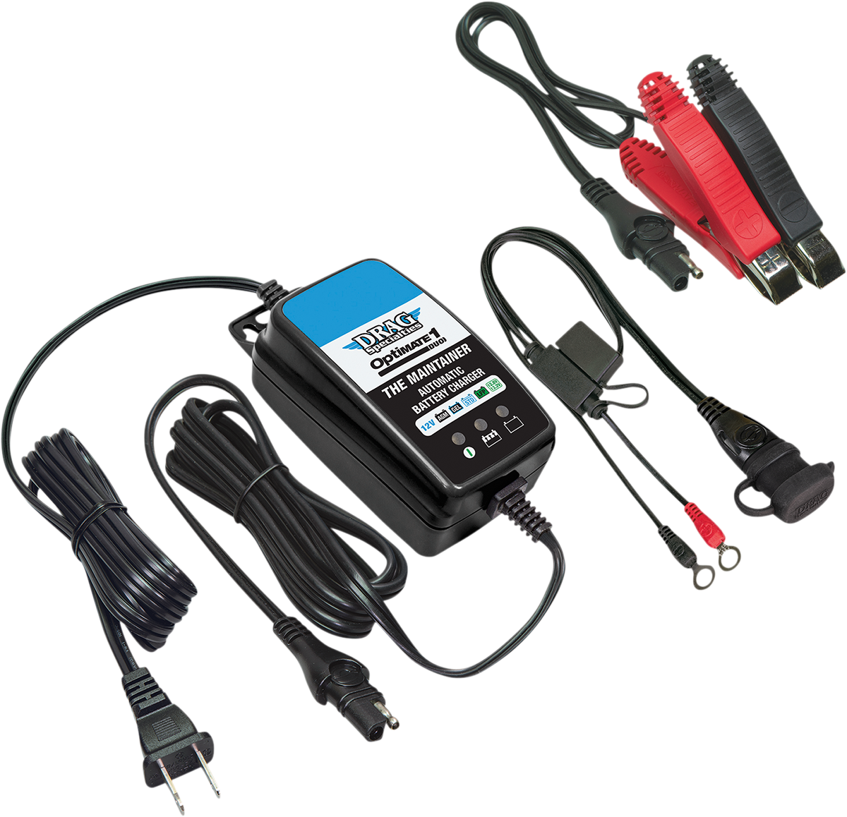 TECMATE OptiMate™ 1 Duo Global Battery Charger and Maintainer - Drag Specialties Battery Maintainer / Optimate™ 1 Duo/Battery / Global 3807-0544