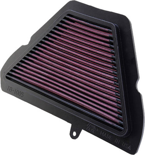 K&N TB-1005 High-Flow Air Filter For Triumph Speed Triple, Triumph Sprint Gt, And Triumph Sprint St