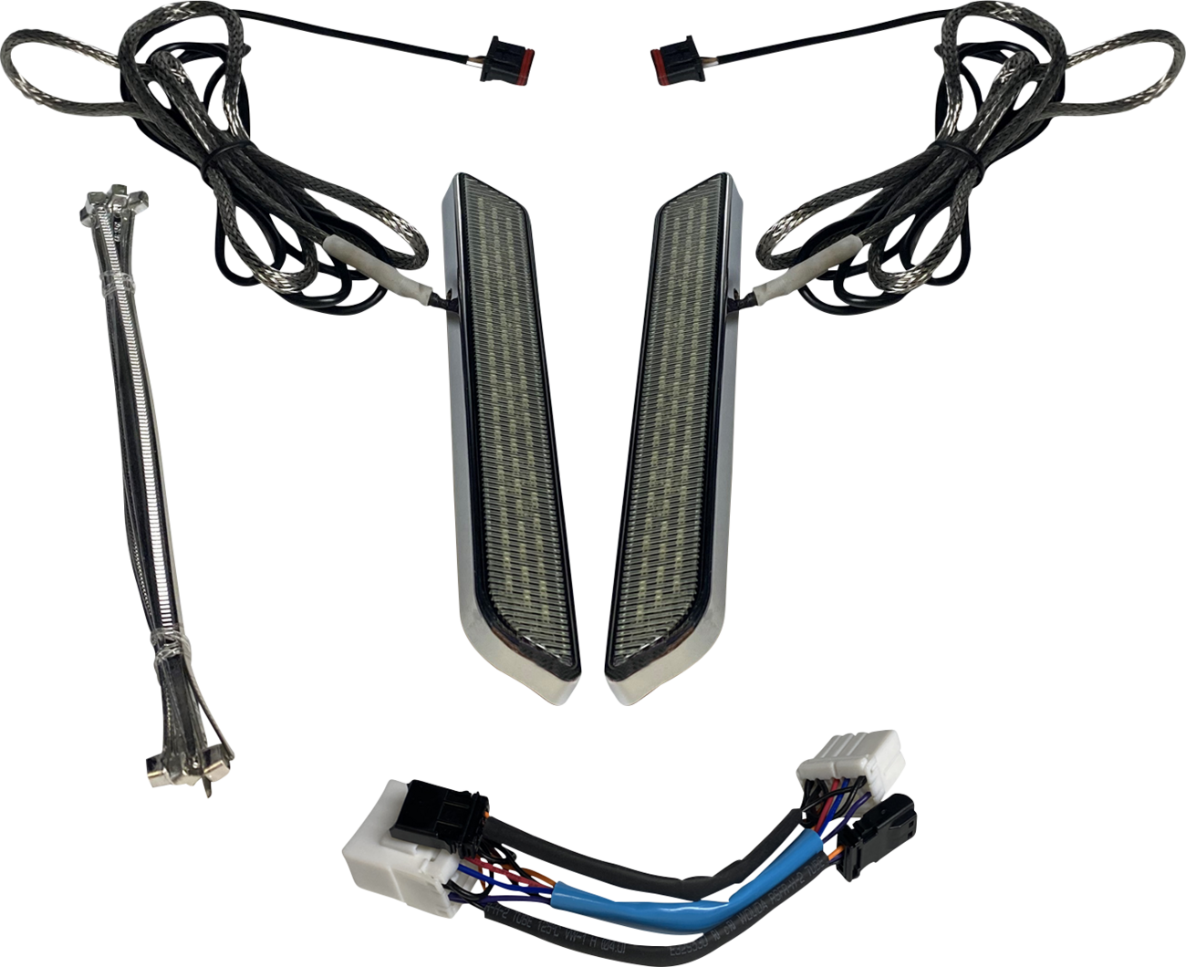 CUSTOM DYNAMICS LED Fork Light - Smoke / Chrome 2040-2654