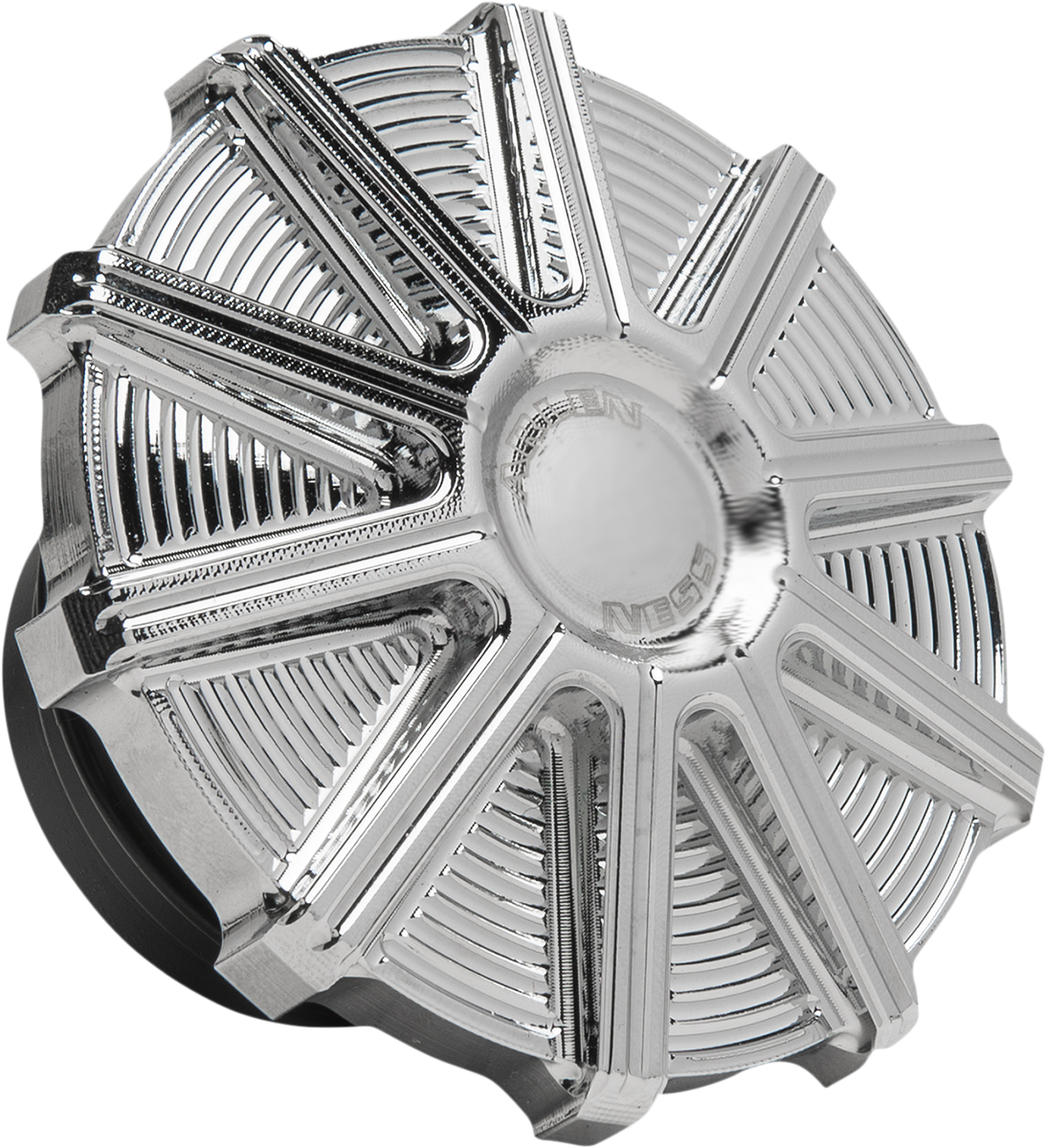 ARLEN NESS Vented Gas Cap - 10 Gauge / Chrome 0703-0848