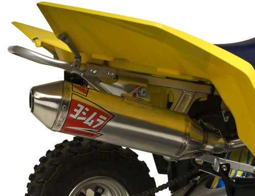 Yoshimura Suzuki/kawasaki LTZ400 03-14 RS-2 Stainless Slip-On Exhaust, w/ Aluminum Muffler