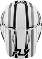 FLY Racing Kinetic Sync Helmet (2027) - White / Black / Grey - View 12