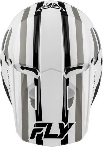 FLY Racing Kinetic Sync Helmet (2027) - White / Black / Grey - View 28