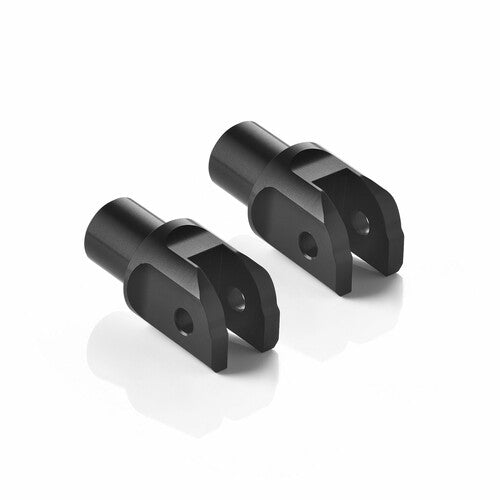 Rizoma Footpeg Mount Kit - Rider Black Pair - PE709B