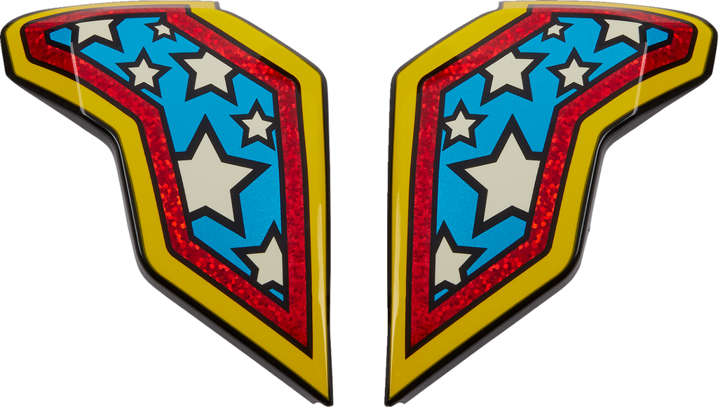 ICON Airflite™ Helmet Side Plates — Flyboy - Airflite™ Side Plates / Flyboy / Blue 0130-1109