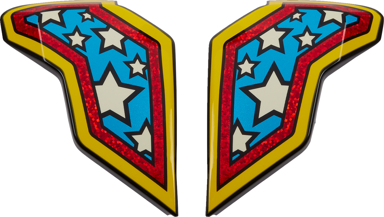 ICON Airflite™ Helmet Side Plates — Flyboy - Airflite™ Side Plates / Flyboy / Blue 0130-1109