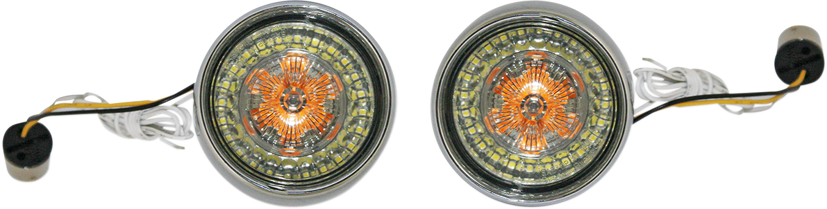 CUSTOM DYNAMICS Bullet Turn Signal - 1156 / Chrome / Smoke Lens 2020-1589