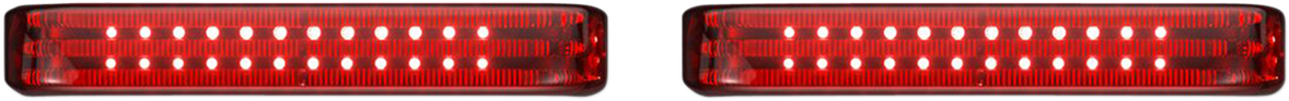 CUSTOM DYNAMICS Saddlebag LED Lights - Sequential / Chrome/Red 2040-2569