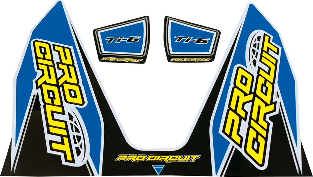 PRO CIRCUIT Ti-6 Exhaust Decals - Ti-6 Decal / Light Blue 1860-2277
