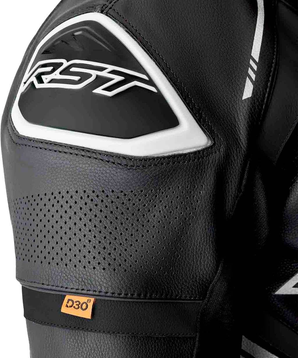 RST S1 D3O Leather Suit - Black / White - View 28