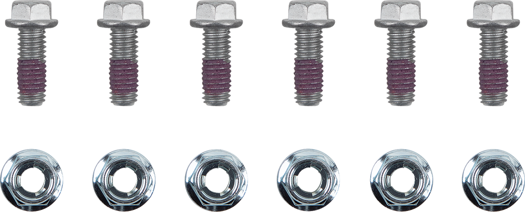 MOTO-MASTER Brake Rotor Bolts - Bolts / Brake Rotor / Torx w/Nuts / M6 x 16 / 6-Pack 2401-1611